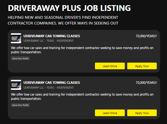 driveaway plus jobs